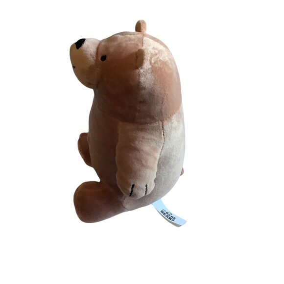 We Bare Bears Plush Grizzly Stuffed Toy 6.5” Brown Soft Chubby Cuddly - Picture 2 of 6